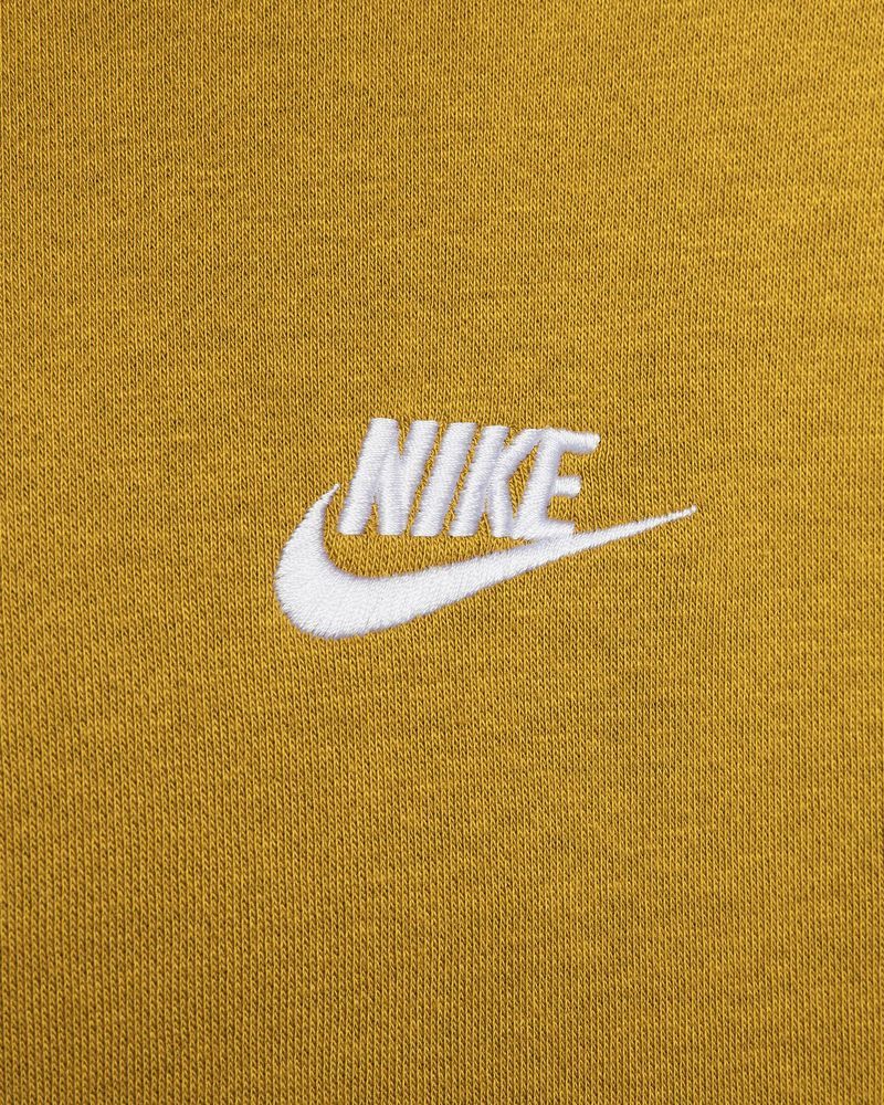 Sweat à capuche Nike Sportswear Club Fleece Jaune Moutarde pour homme