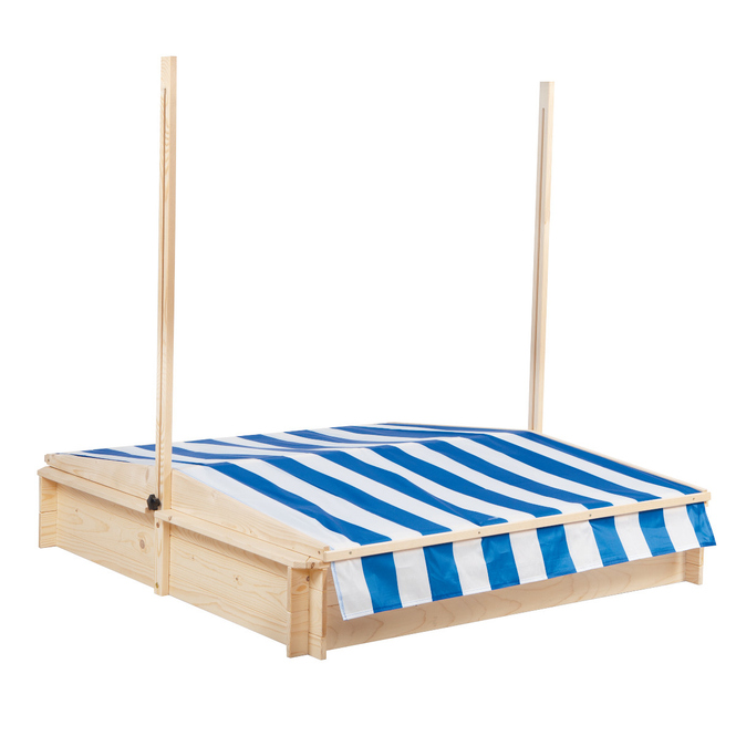 Sandkasten aus Holz mit Dach - Beluga
