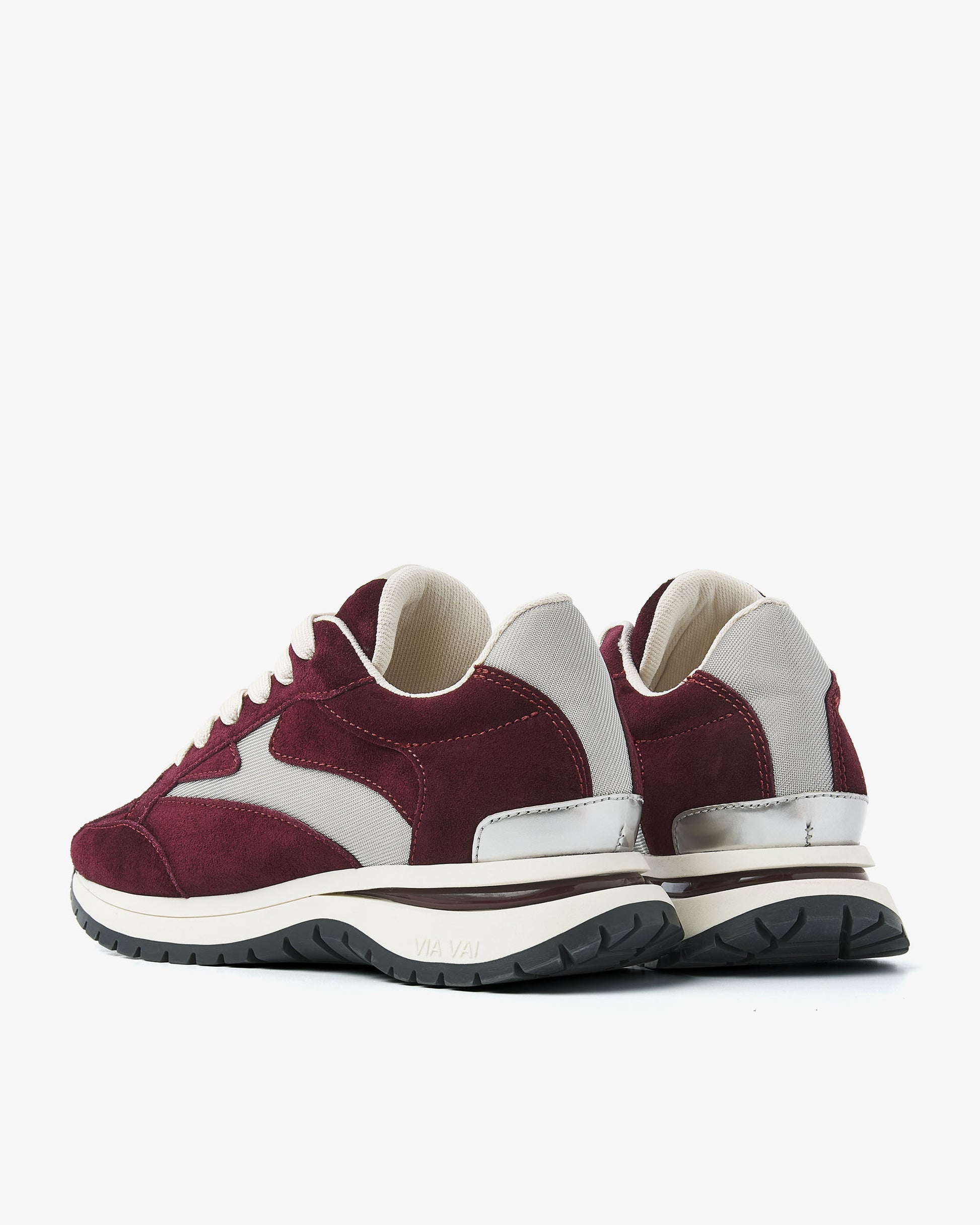 VIA VAI bordeaux dames sneakers Usher Riggs