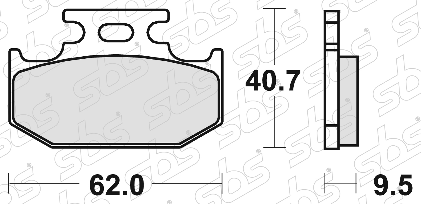 SBS - Plaquettes de frein 648 SI