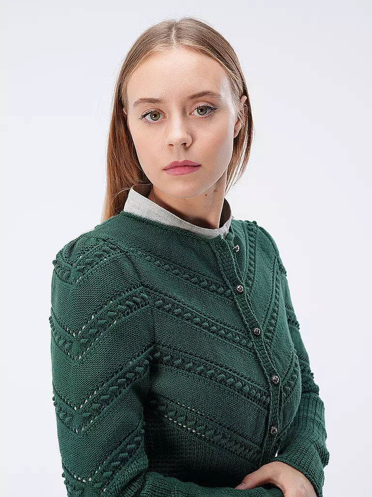 GOTTSEIDANK Trachten Strickjacke OPHELIA grün