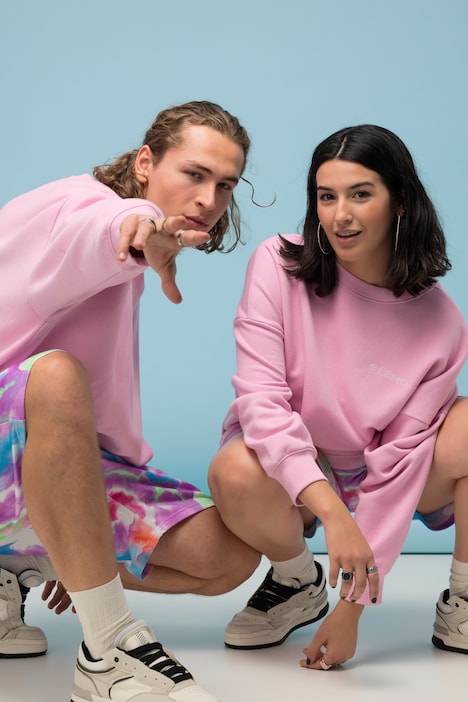 Sweatshirt, extra oversized, Stickerei, Langarm, Unisex