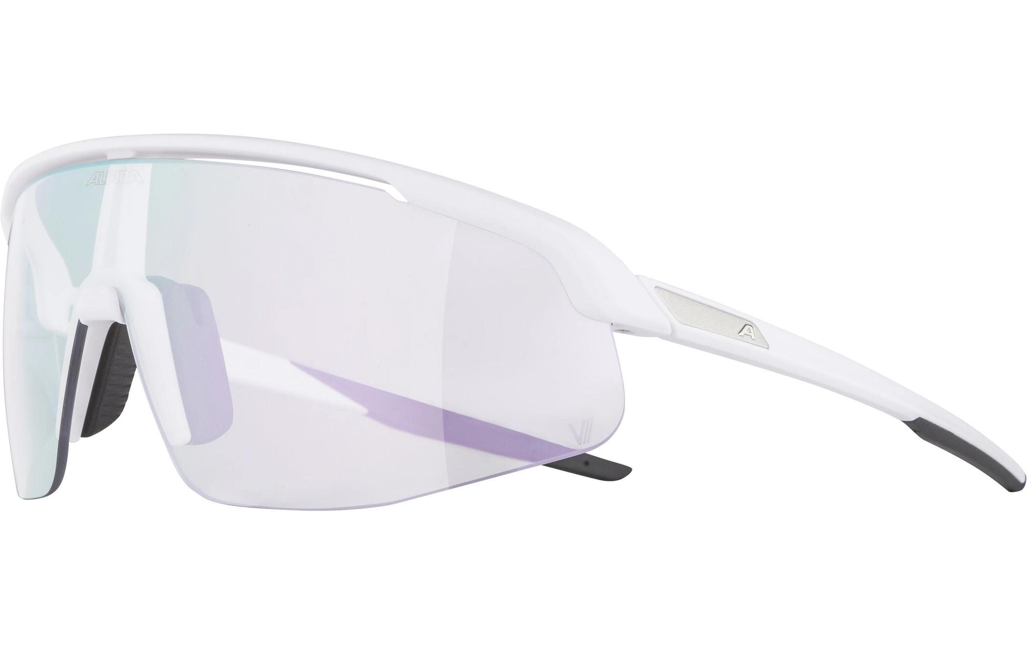 Sportbrille Turbo Pro V - Weiss matt<br>Velobrille Cat. 0-3