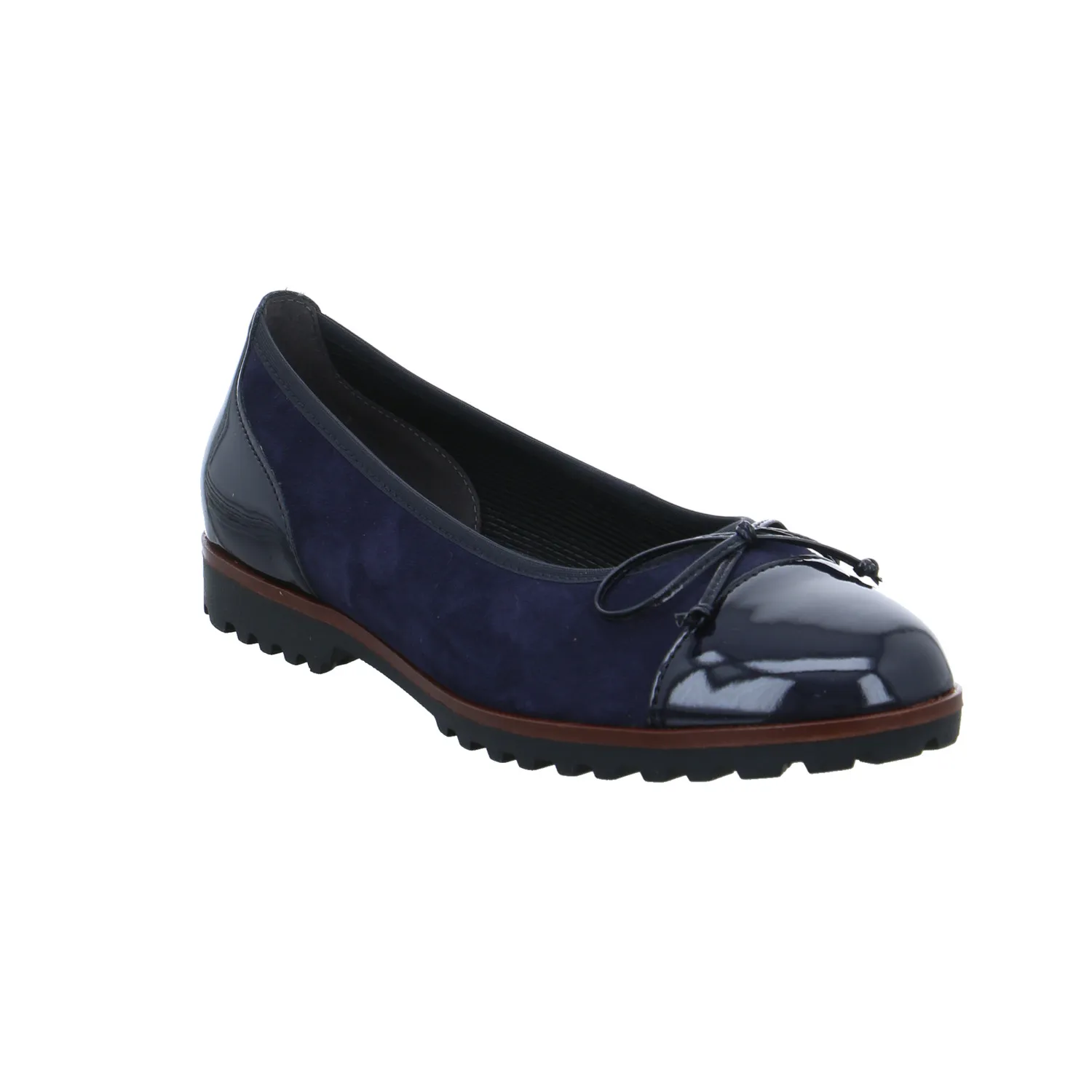GABOR Ballerina Blau Leder