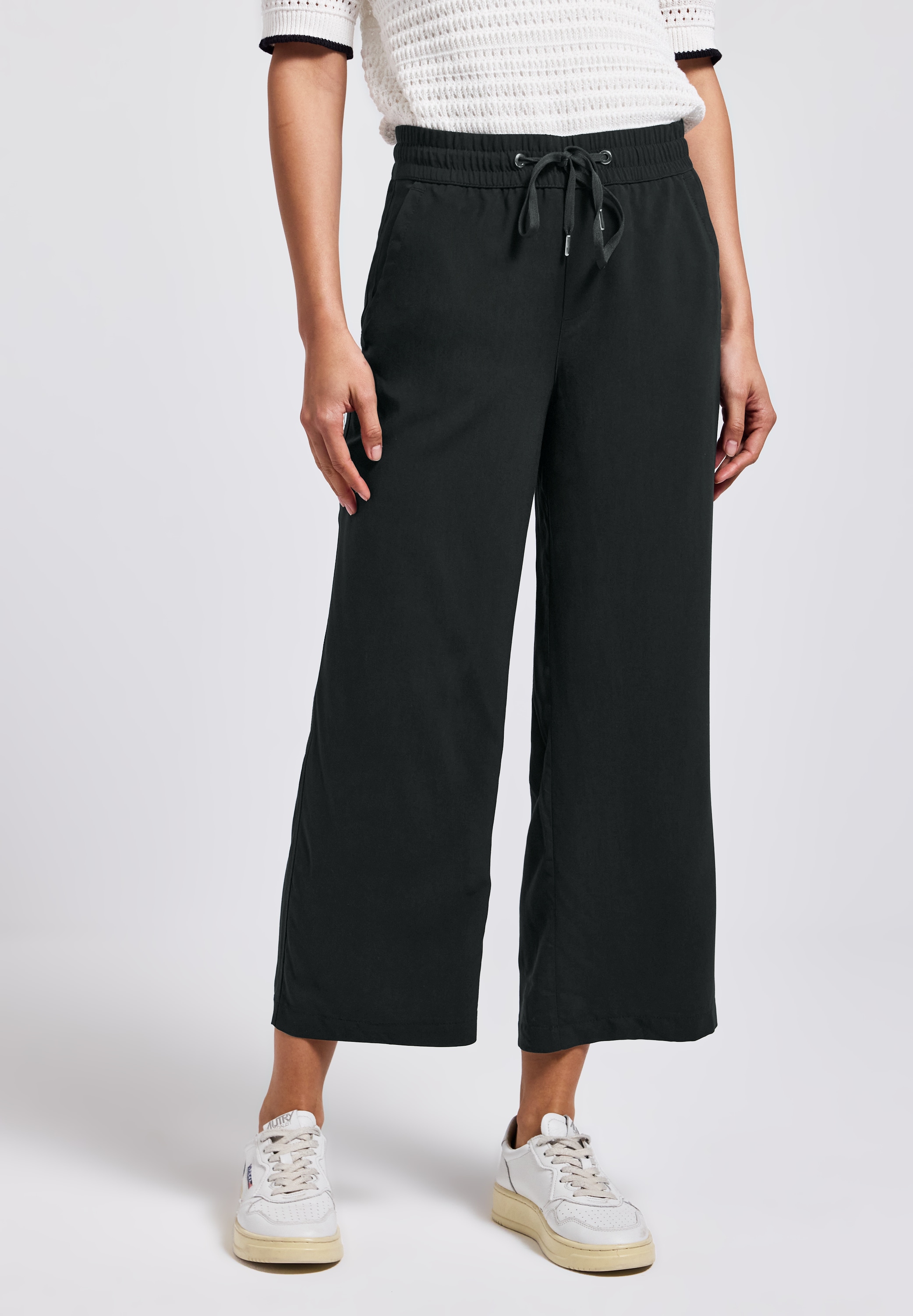 STREET ONE Stoffhose »Style Emee«  Sommerhose mit elastischem Bund mit Tunnelzug
