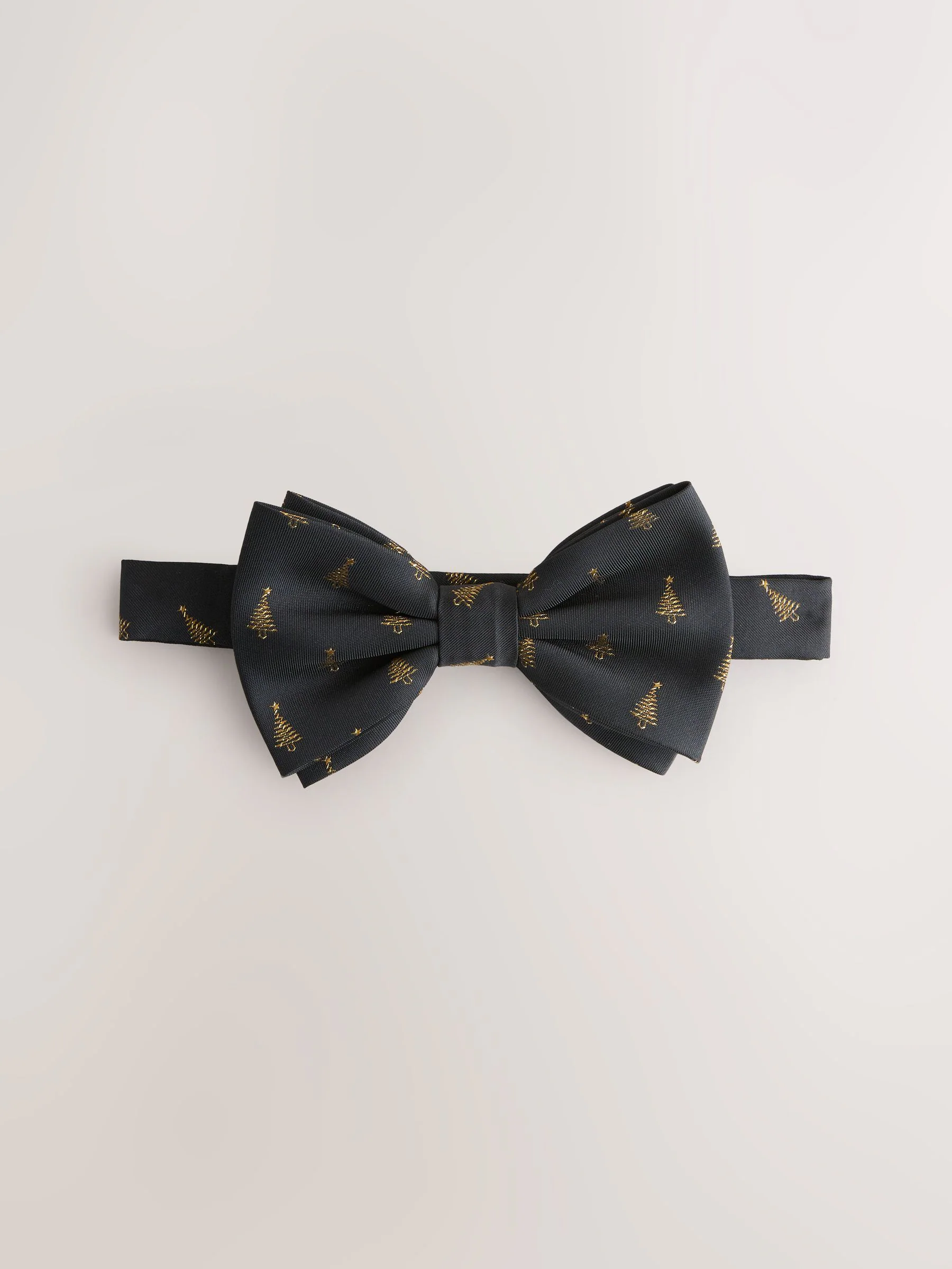 Zwart - Christmas Tree Design Bow Tie