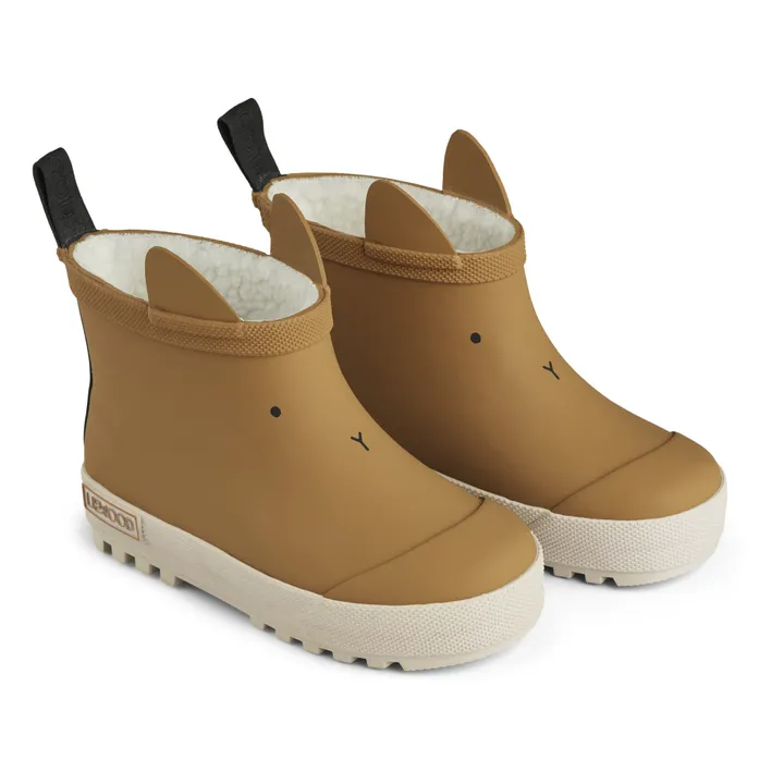Liewood Bottes Fourées Jesse Caoutchouc Naturel | Caramel