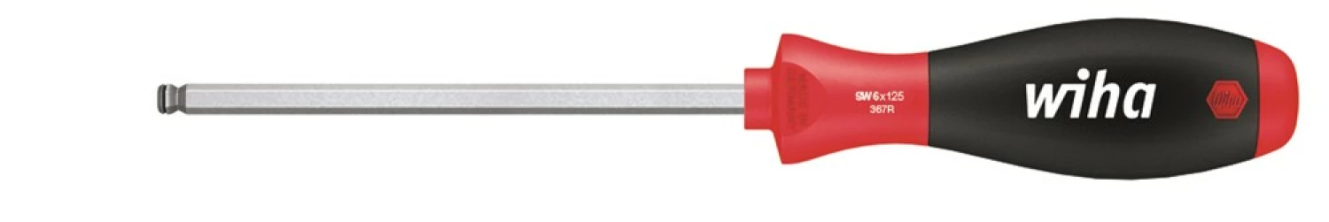 Wiha 367R SoftFinish MagicRing Schroevendraaier met kogelkop - Inbus - 4 x 100mm