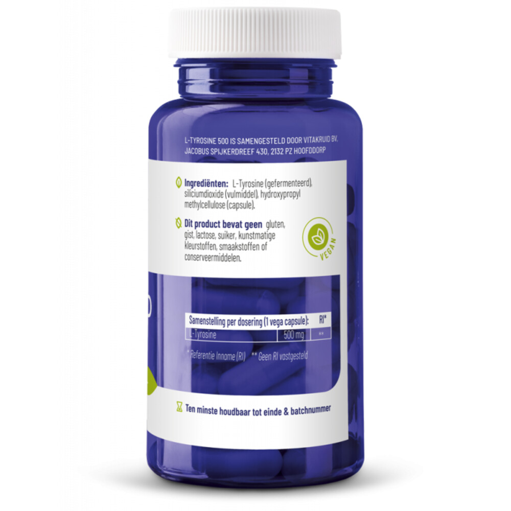 2x Vitakruid L-Tyrosine 500 60 capsules