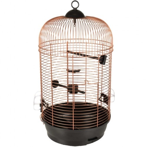 gaiola de pássaros cor de cobre