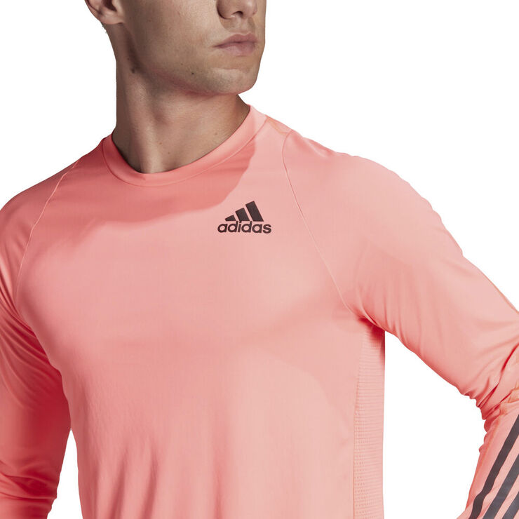 adidas Run Icon Full Reflective 3-Stripes løbetrøje Pink