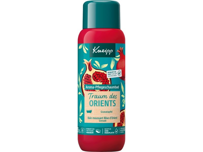 Kneipp Schaumbad Traum des Orients 400 ml Natürliches Aroma-Pflegeschaumbad für entspannende Momente