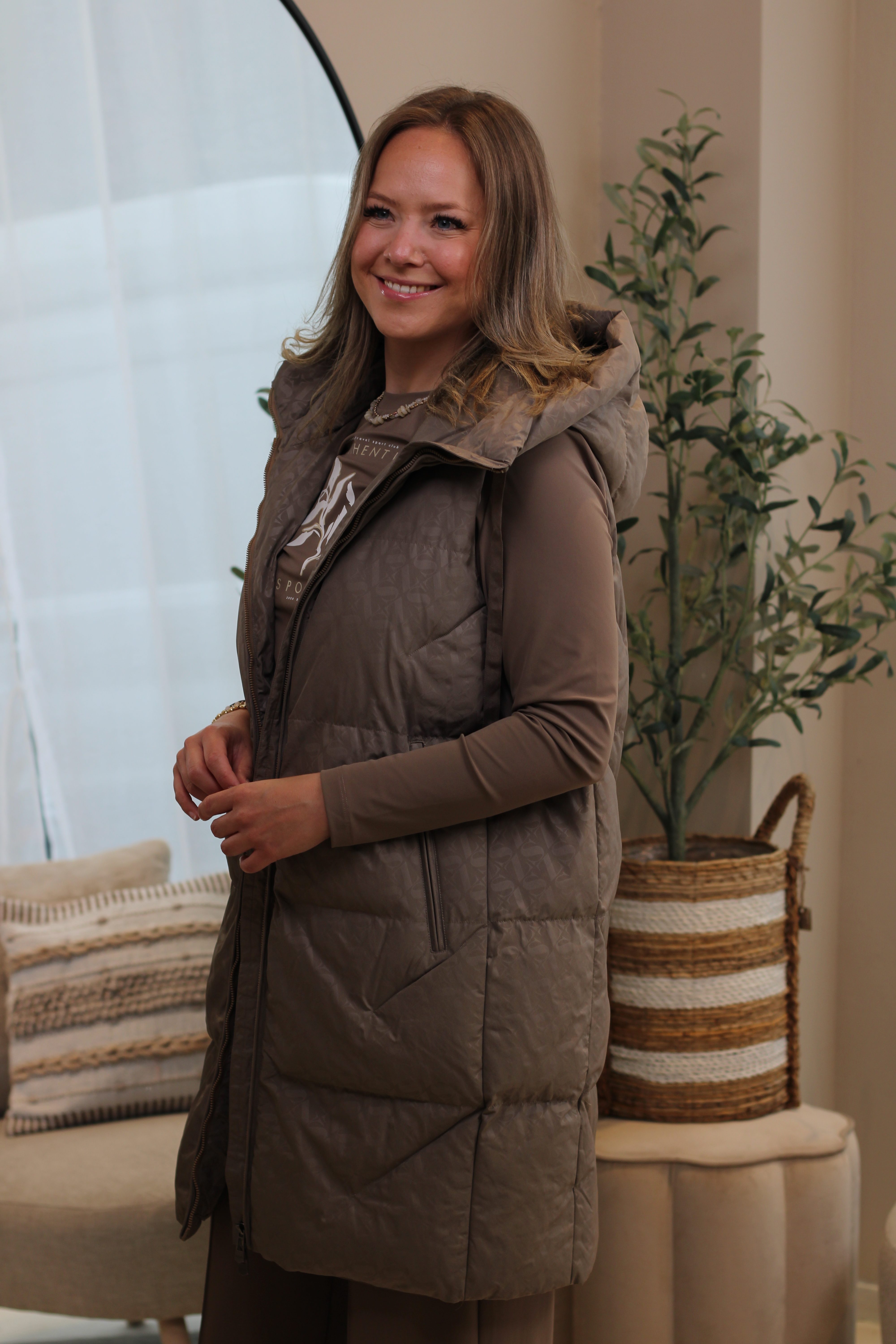 Zoso - Marleen Padded Bodywarmer - Mocha