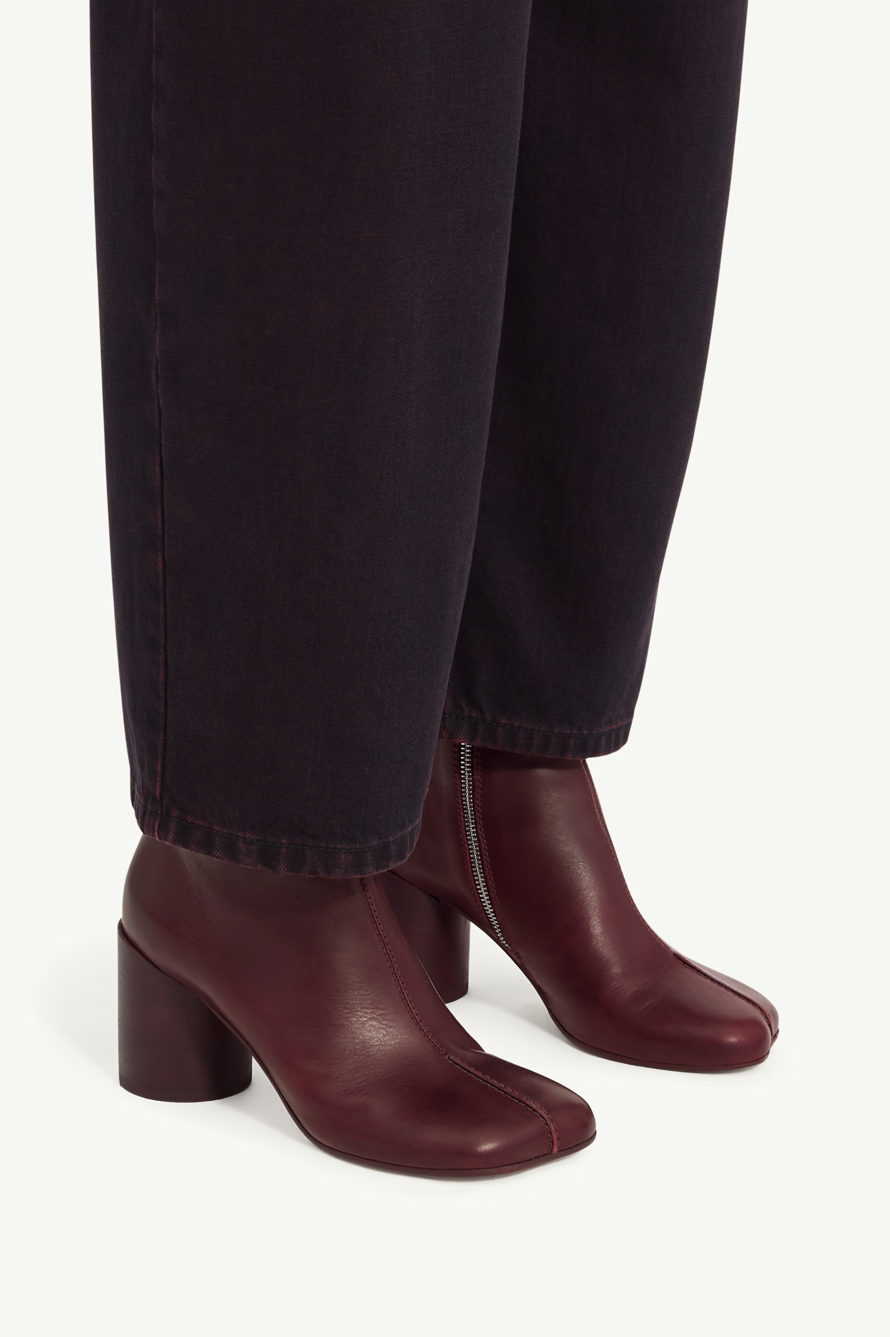 Bottines Anatomic Stitch en cuir de veau pour femme | MM6