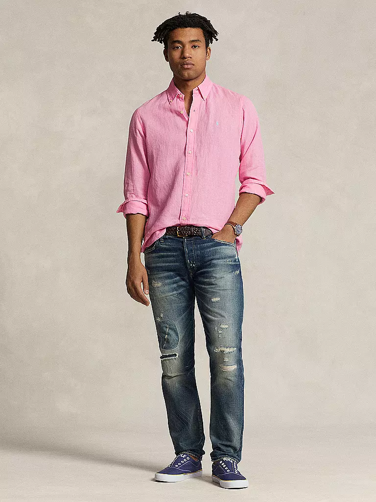 POLO RALPH LAUREN Leinenhemd rosa