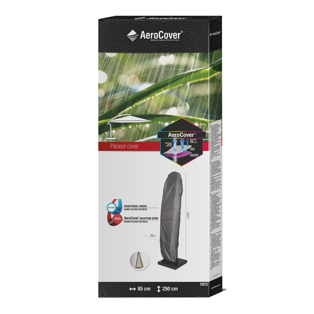 AeroCover Zweefparasolhoes H 250 x Ã 85 cm