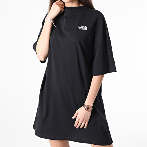 Robe Tee Shirt Oversize Femme A55AP Noir