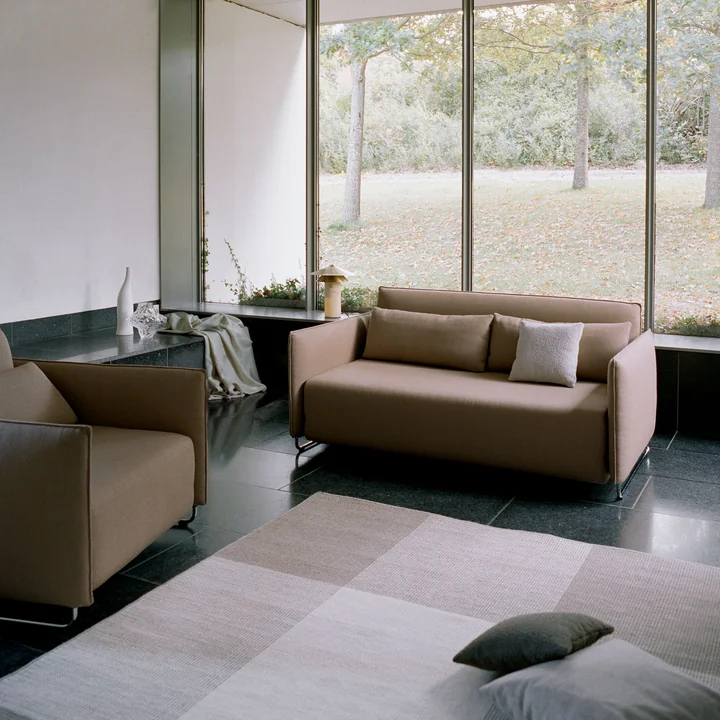 Softline - Cord Schlafsofa, Vision hellgrau (445)