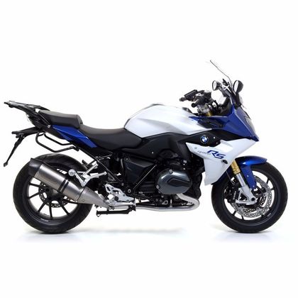 Silencieux Arrow Alu dark Maxi race-tech embout carbone
