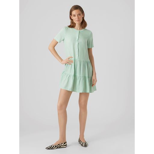 Vero Moda Bumby Kjole, Snow White/Jade Cream, XL