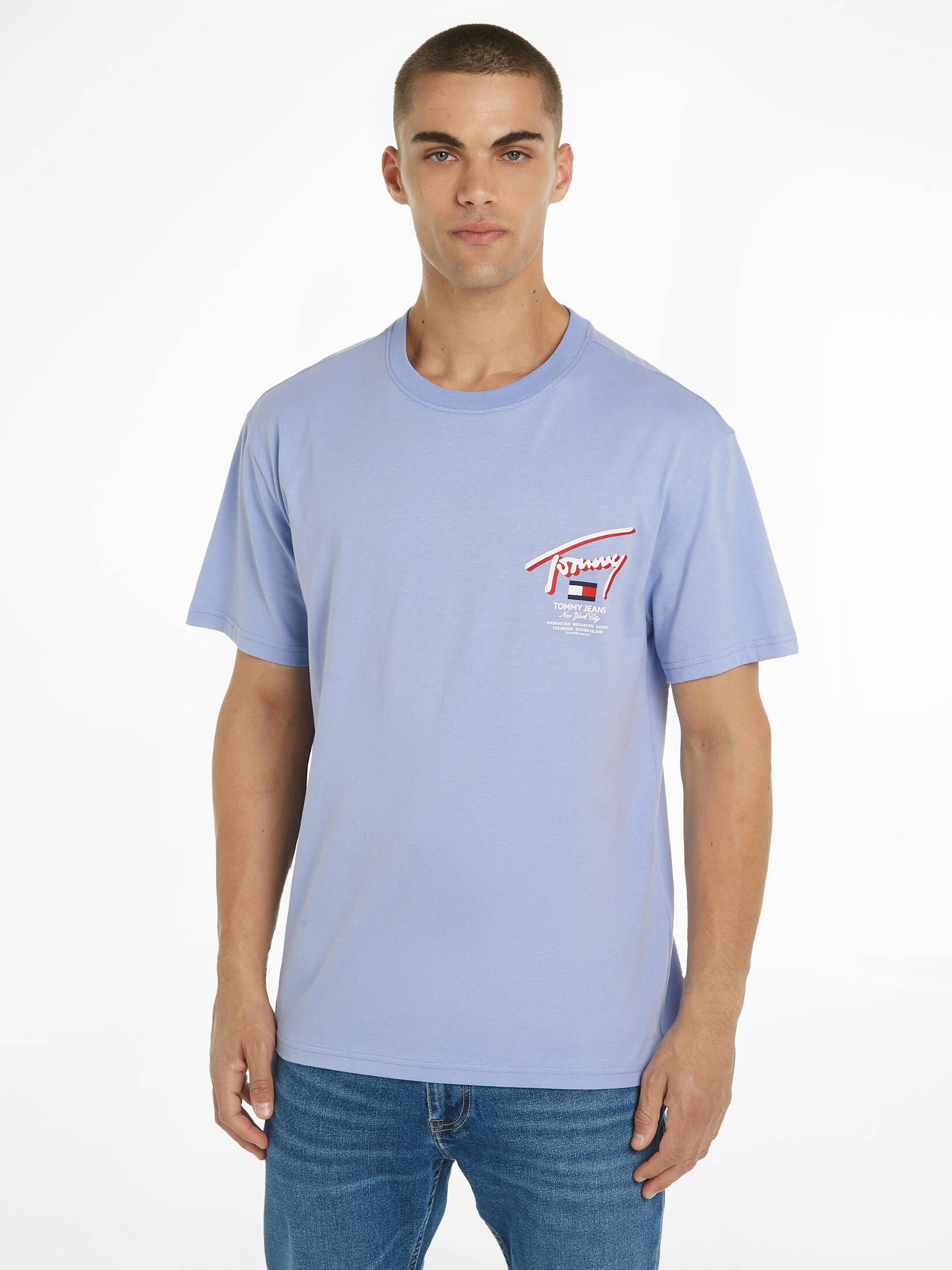 Tommy Jeans| Herren T-Shirt SIGNATUR-LOGO Regular Fit