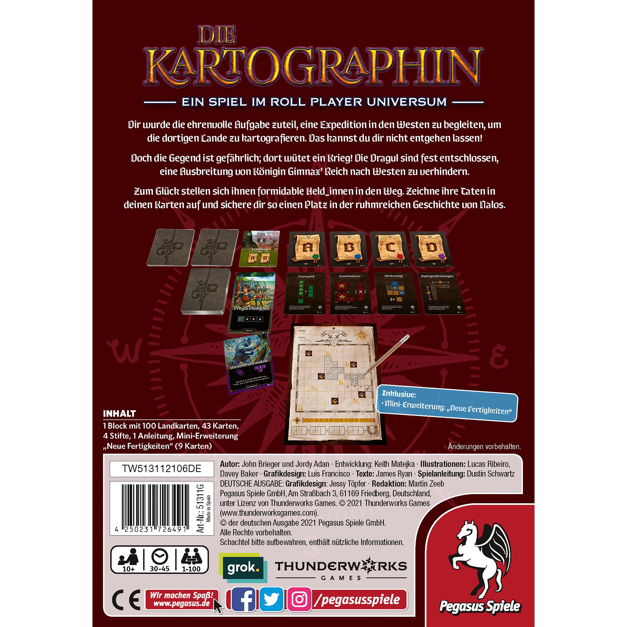 Pegasus Brettspiel Die Kartographin