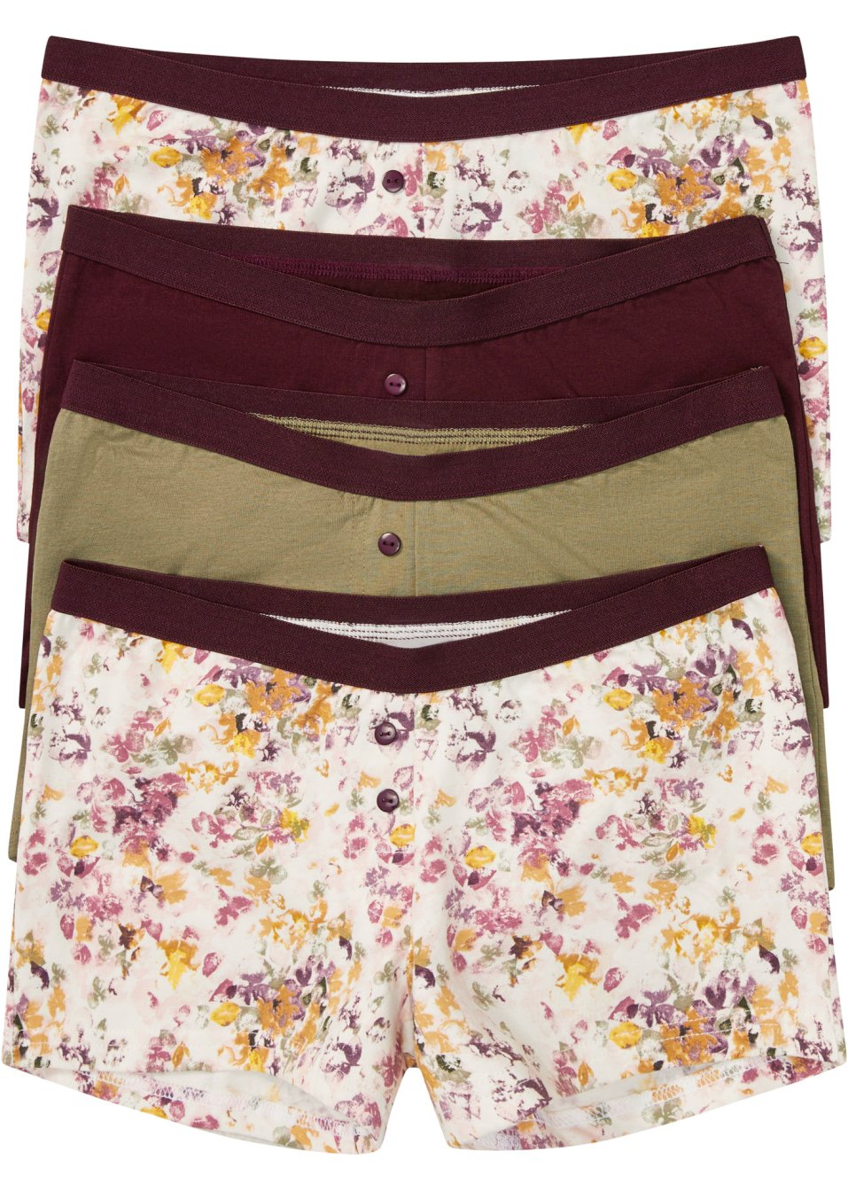 Lot de 4 boxers femme avec coton