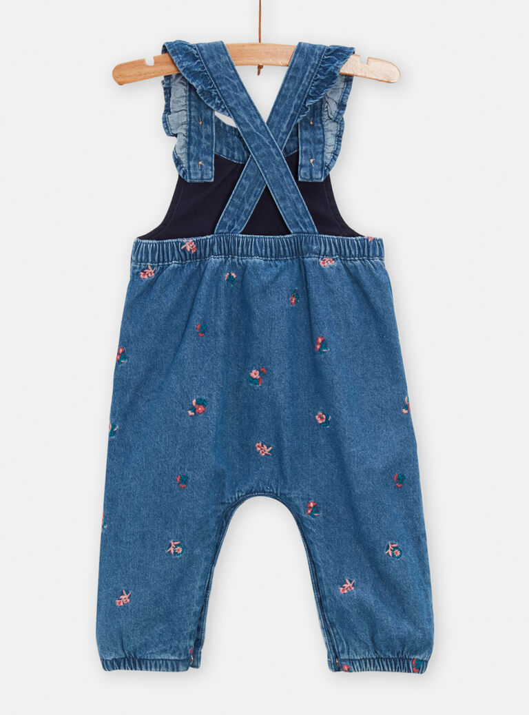 Salopette en denim pour bébé fille