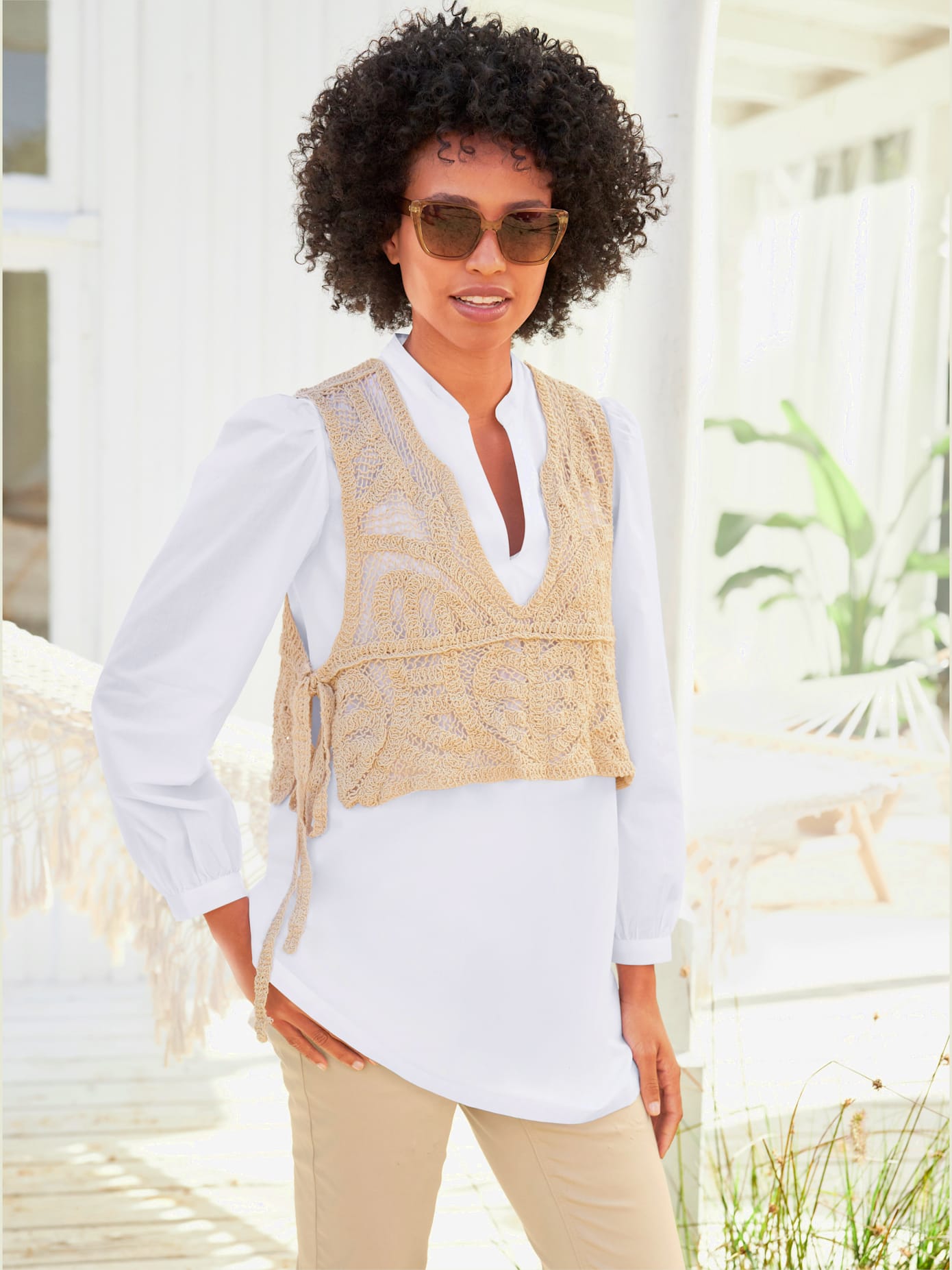 Chemisier long look 2 en 1