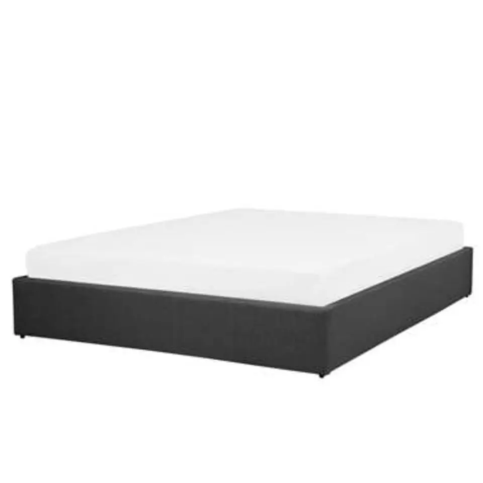 DINAN - Tweepersoonsbed - Grijs - 160 x 200 cm - Polyester
