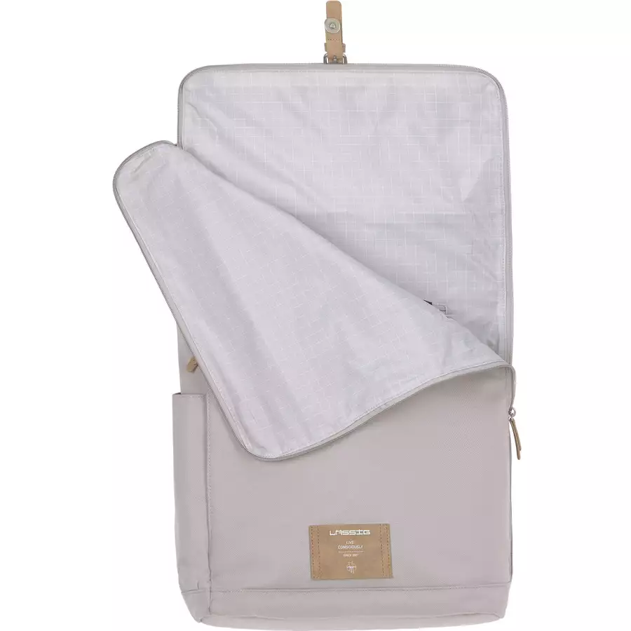 LÄSSIG Wickelrucksack Rolltop Backpack grau