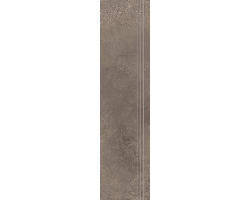 Porseleinen traptrede Loftstone taupe 30 x 120 x 1,05 cm gerectificeerd