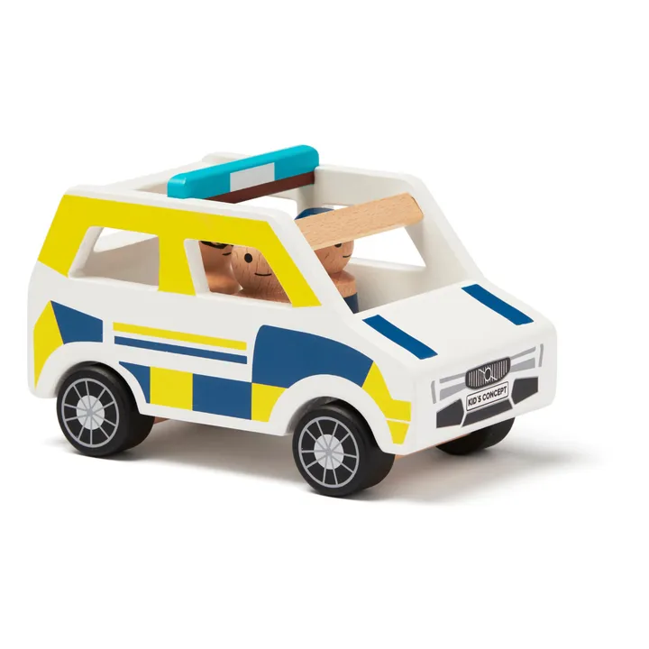 Kid's Concept Voiture de Police en bois | Jaune