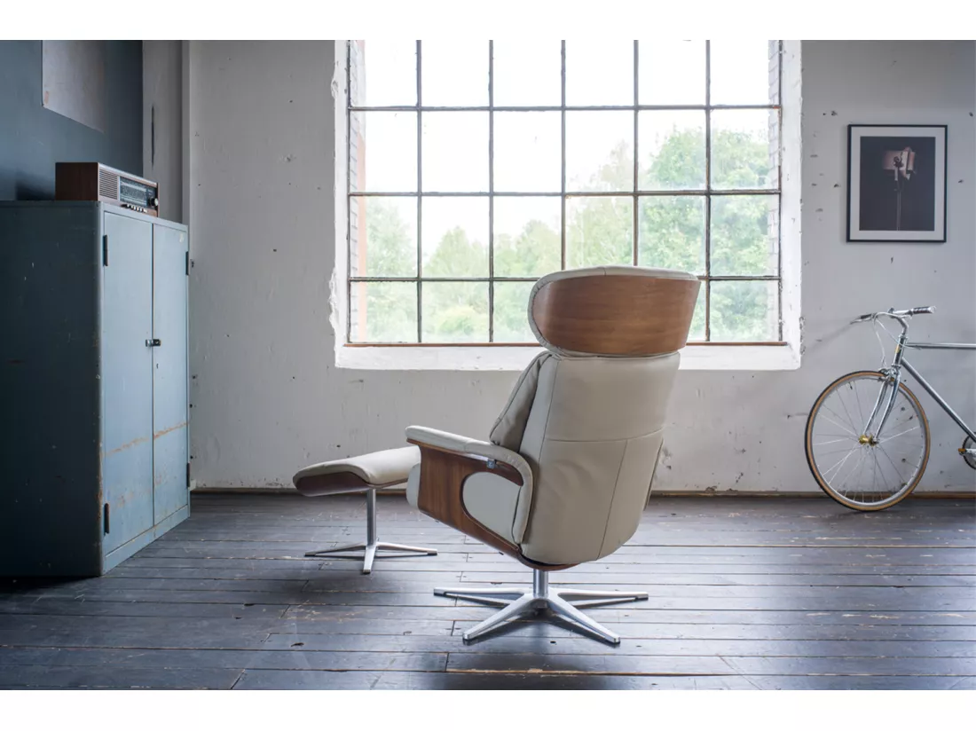 Fauteuil - Gris cuir - TOSAR