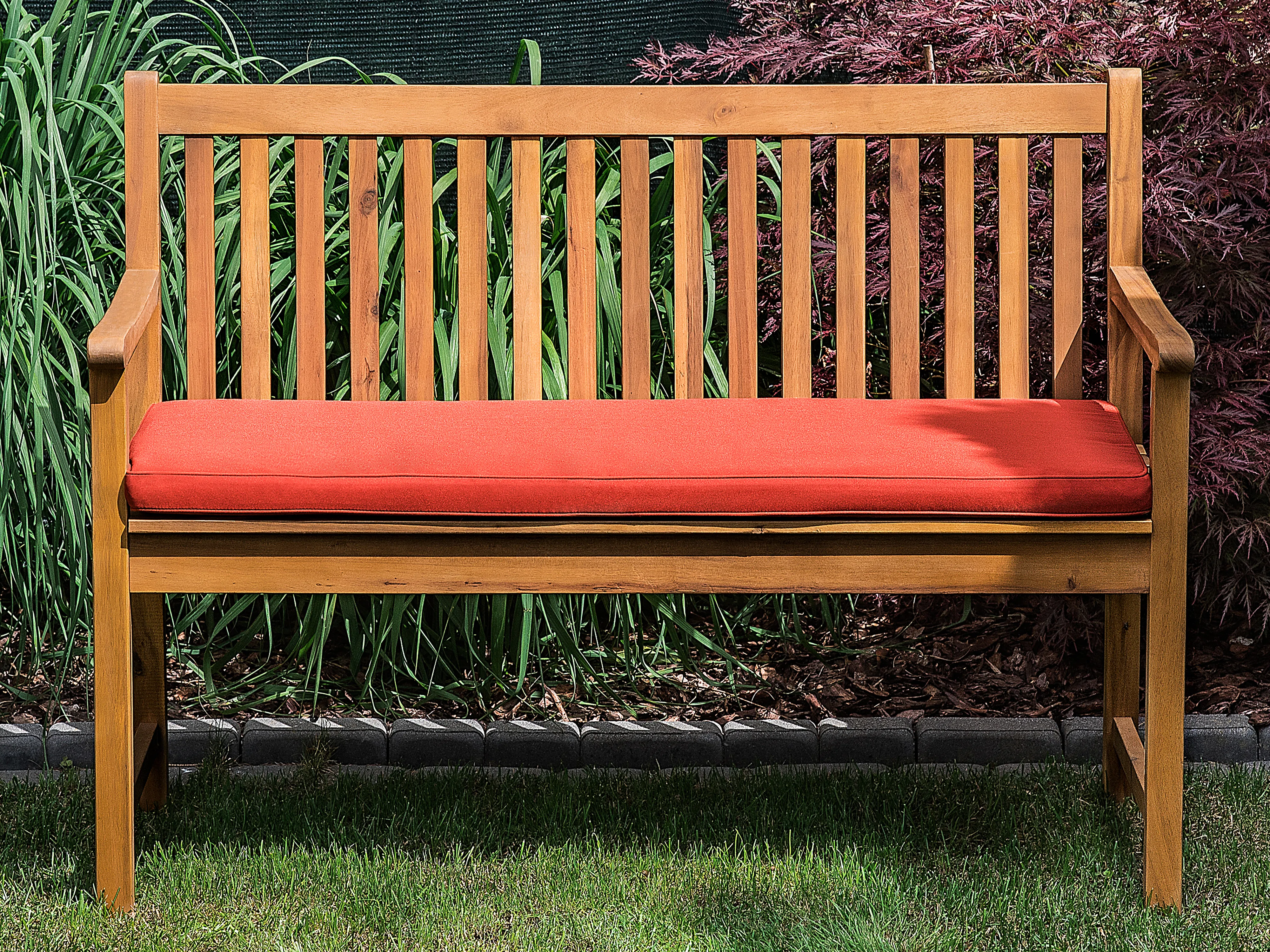 Zitkussen voor bank VIVARA 112 x 54 cm Donkerrood