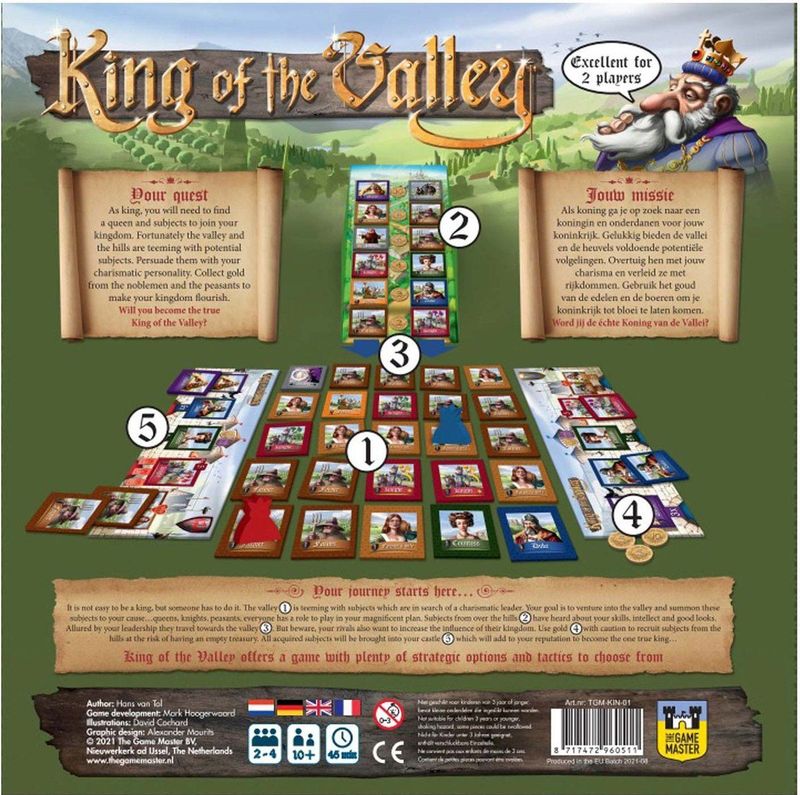 King of the Valley: Het ultieme gezelschapsspel voor koninklijke heerschappij - geschikt voor 2-4 spelers vanaf 10 jaar