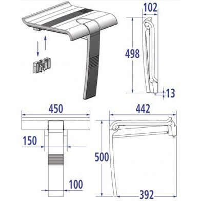 siège de douche - Design