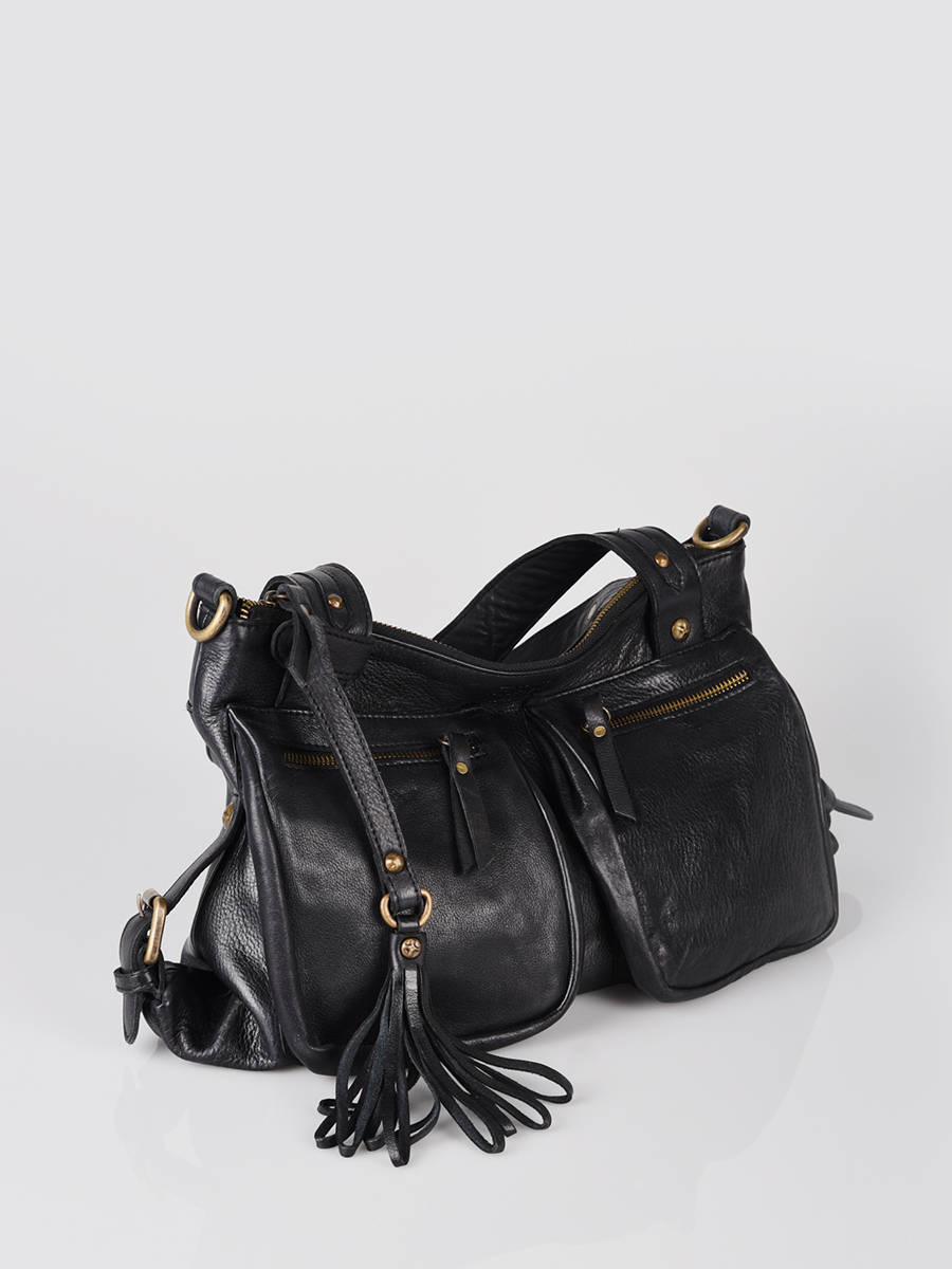 Sac ShoppingCow cuir BASILIC PEPPER