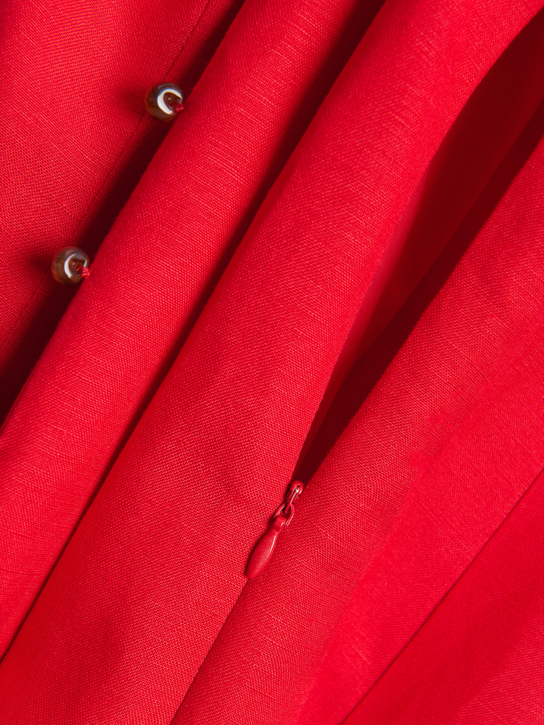 Midikleid aus Leinenmischung