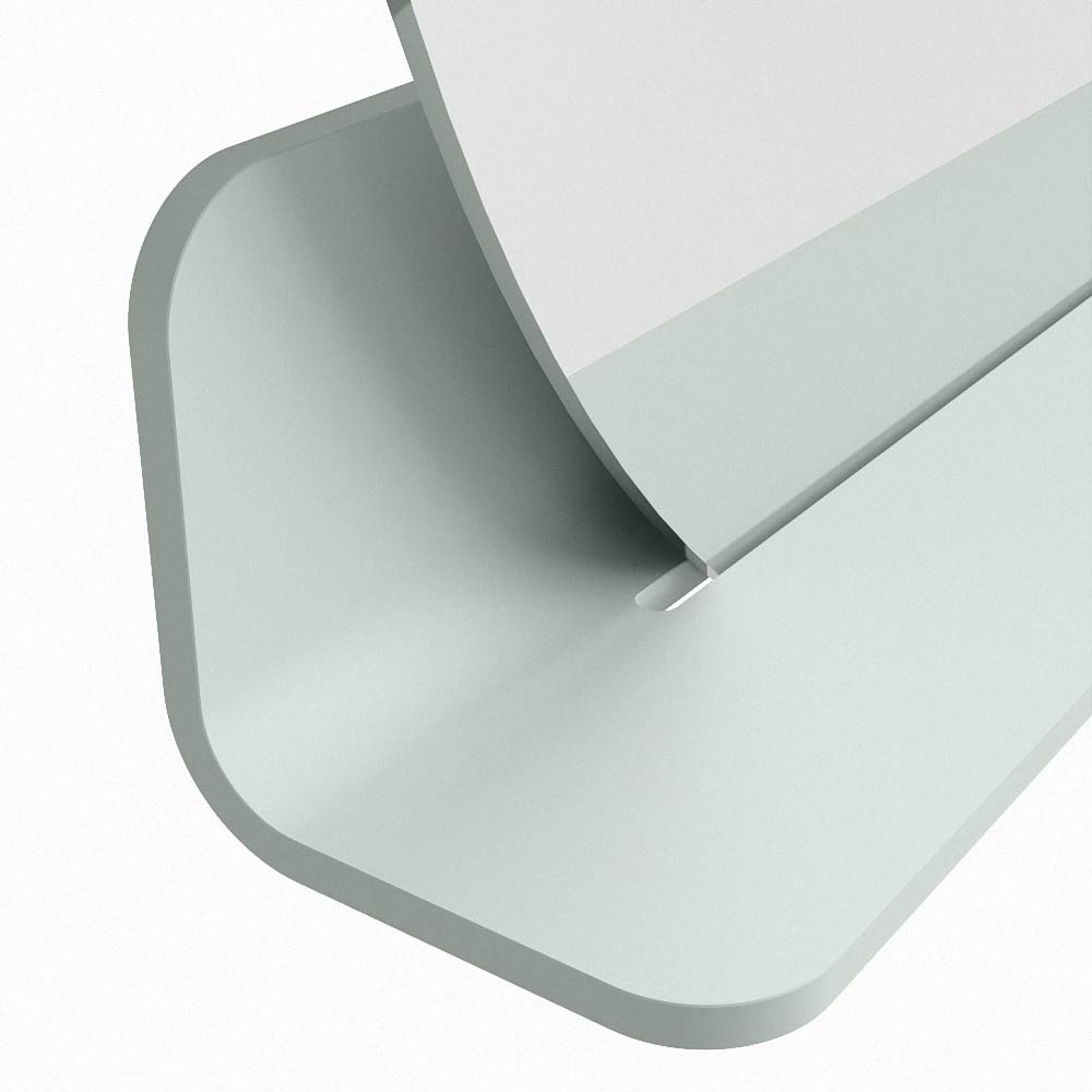 Mondiaz Spot spiegel rond Ø80cm met planchet greey