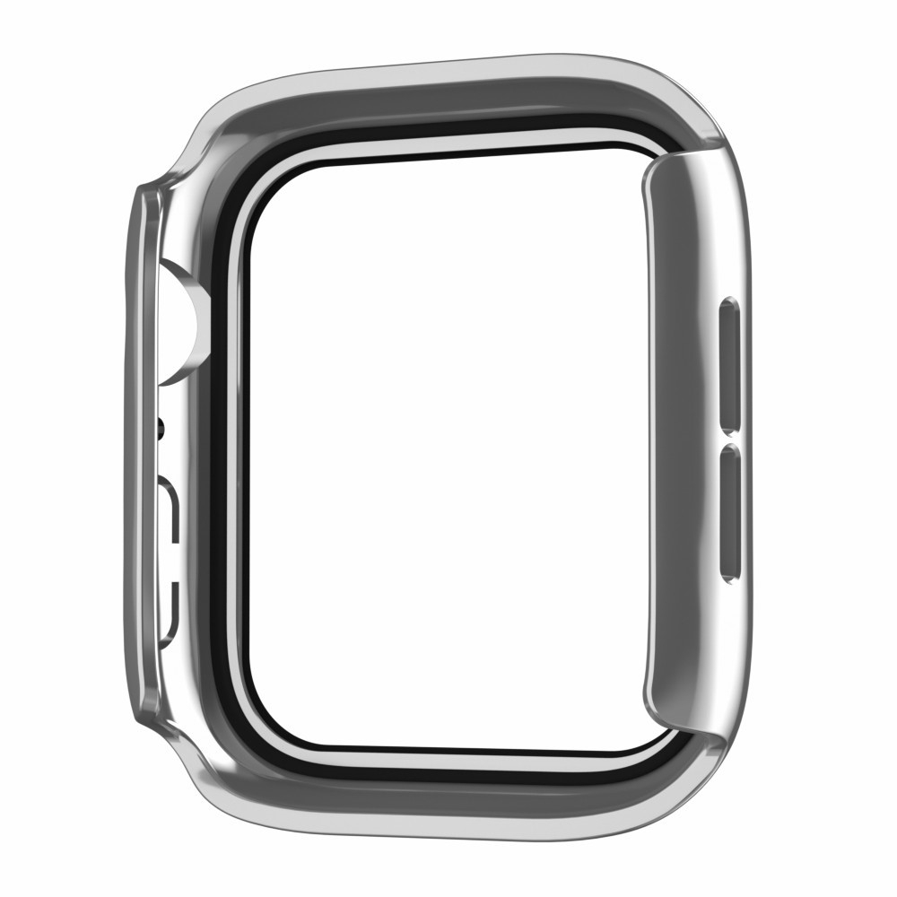 Apple Watch (45 mm) Hardcase Bumper   Display Schutzglas (IP68) - Silber
