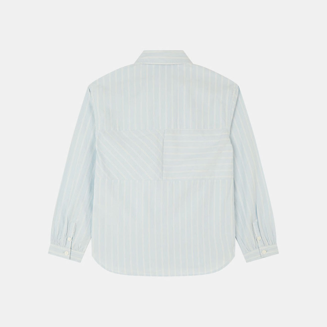 Tommy Hilfiger Chemise 100% Coton Bio rayée bleu clair