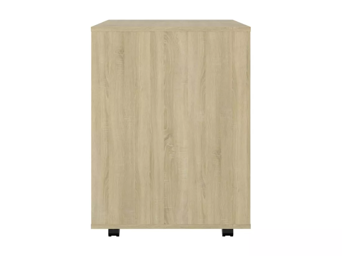Armoire à roulettes Chêne Sonoma 60x53x72 cm Bois d'ingénierie