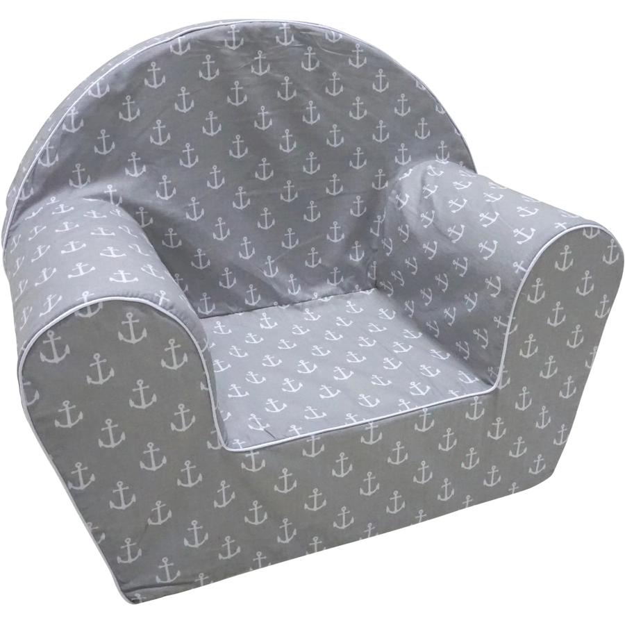 knorr toys® Kindersessel Maritim grey weiß