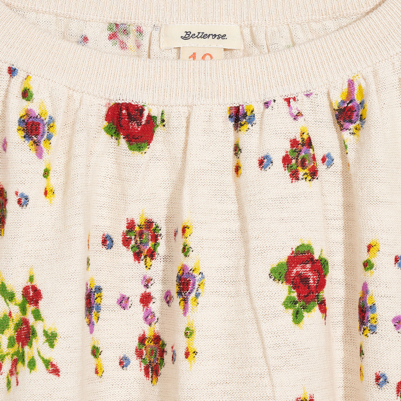 Bellerose Pull Gopgi  imprimé écru/multicolore