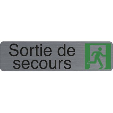 Plaque de signalisation 'Sortie de secours'