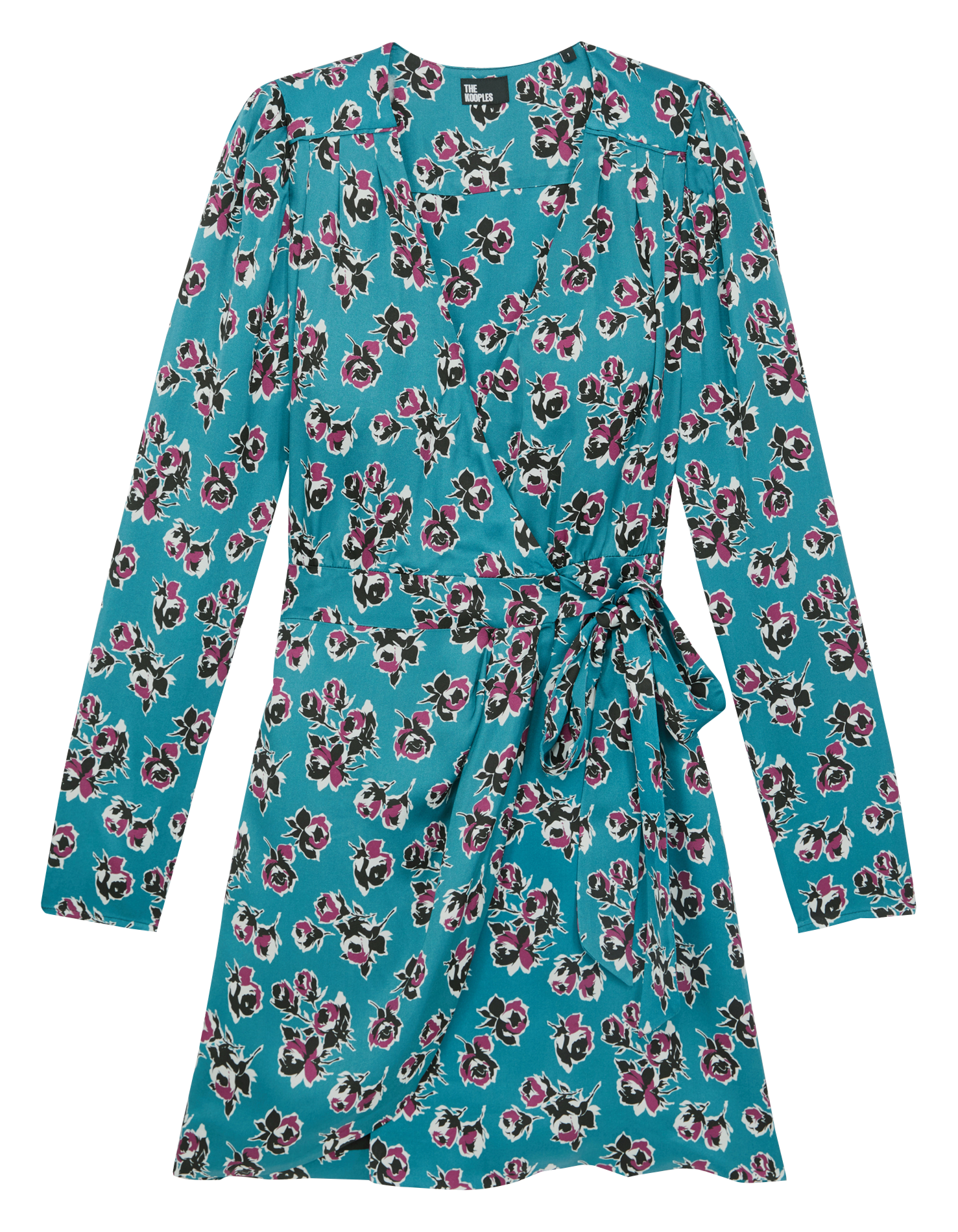 Robe courte portefeuille imprimée | Multicolore