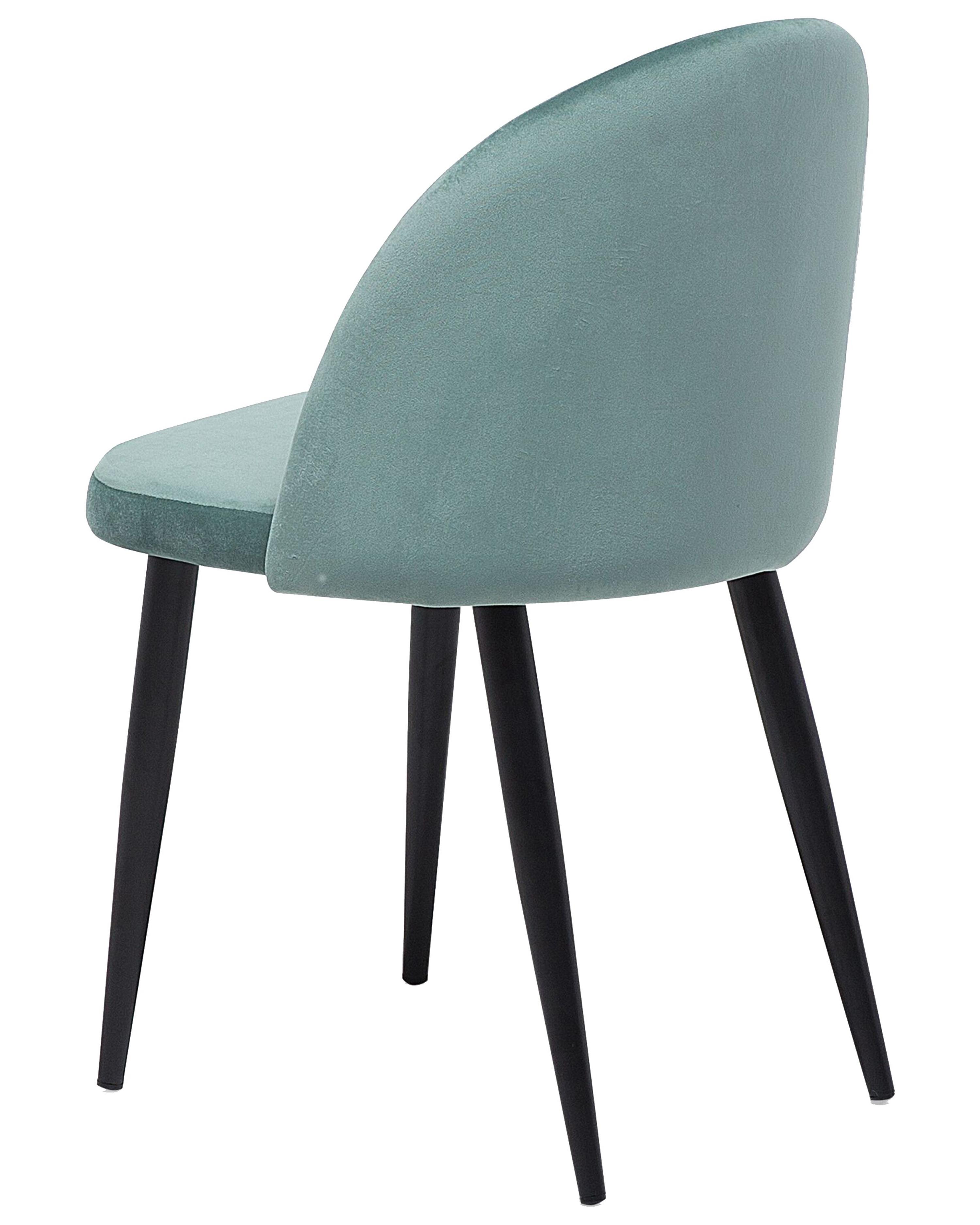 Set van 2 eetkamerstoelen VISALIA Fluweel Mintgroen