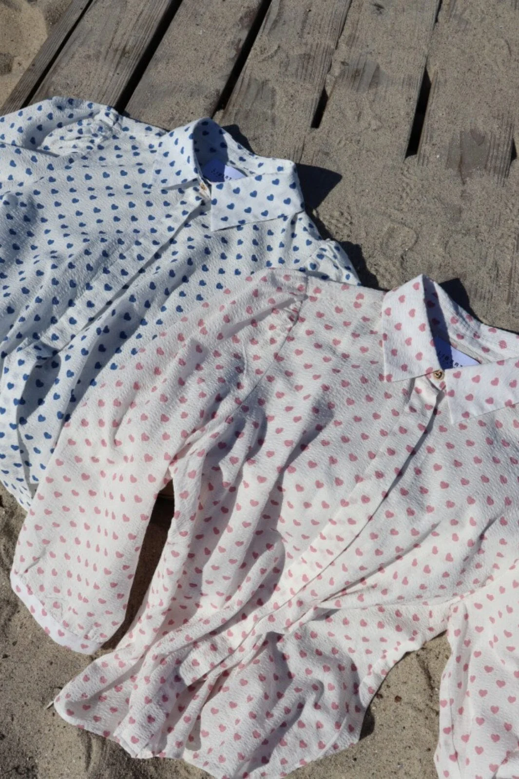 Liberte Flora-Ls-Blouse navy heart
