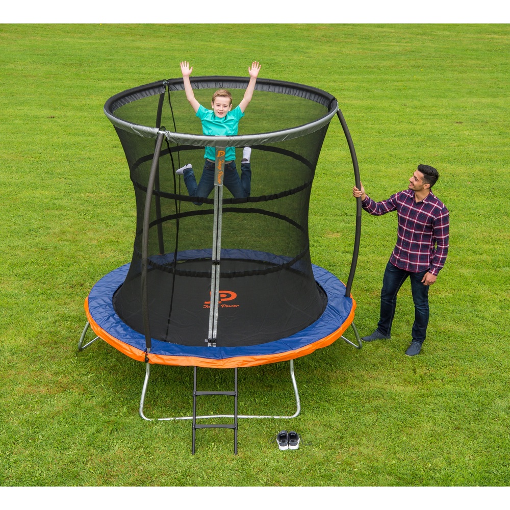 Jump Power 8ft Trampolin und Sicherheitsnetz